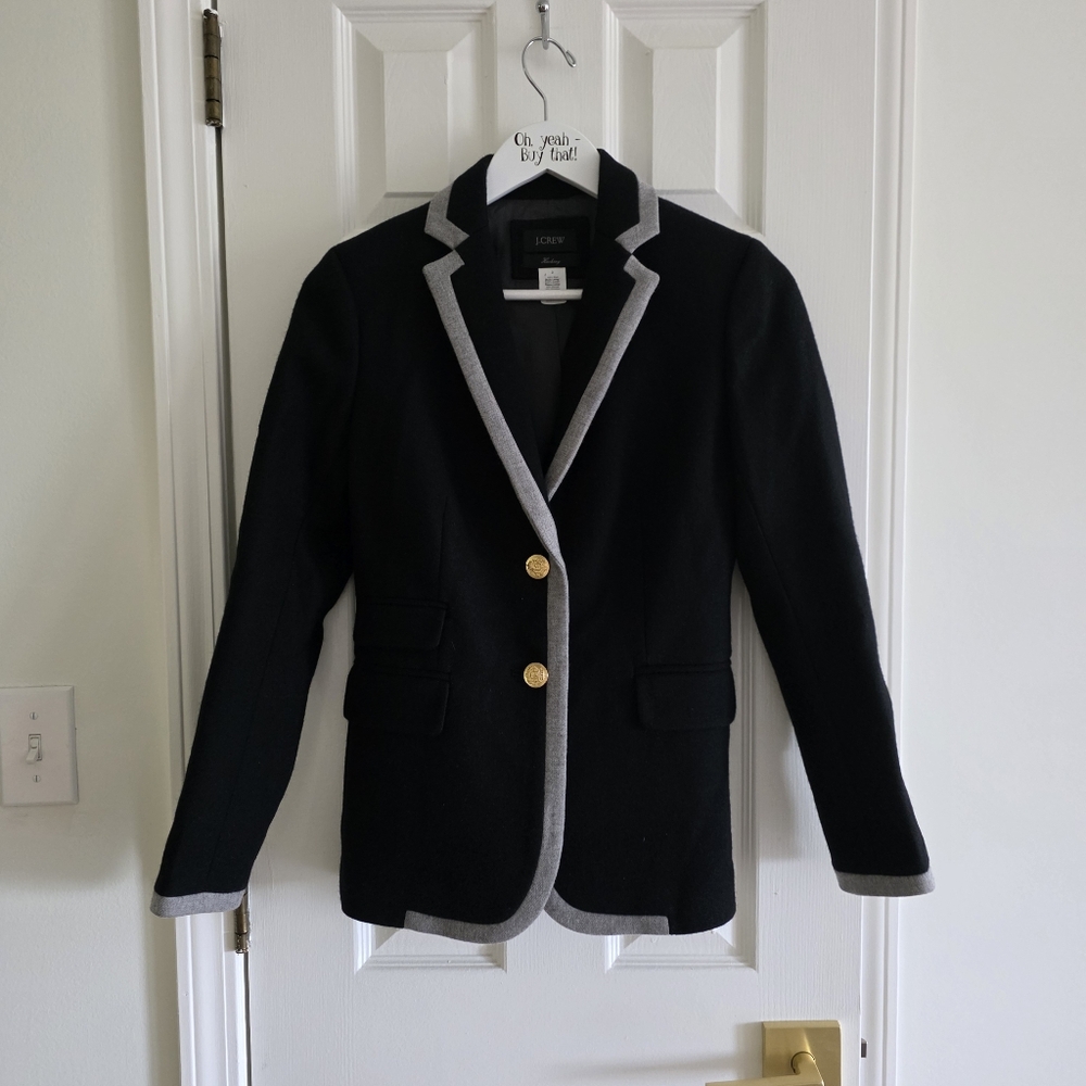 J.Crew Jacket Size 2  Wool VTG - Picture 8 of 9